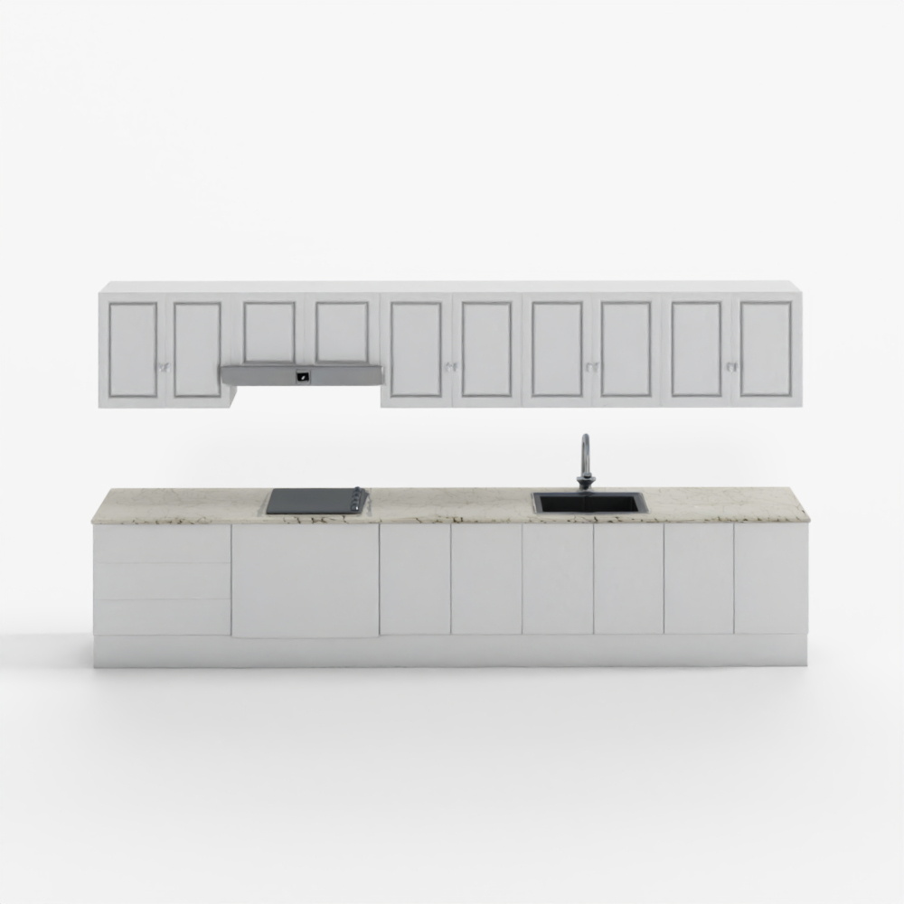 Realtime Kitchen Cabinet 3D Asset