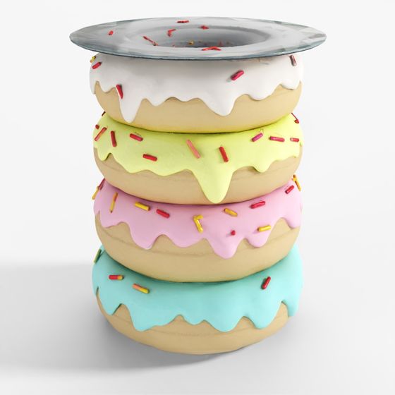 Meshy AI Sweet Stacks Table