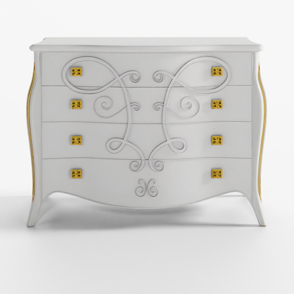 Seven Sedie Chest of Drawers Butterfly 3D Model