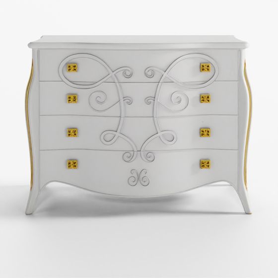 Seven Sedie Chest of Drawers Butterfly 3D Model