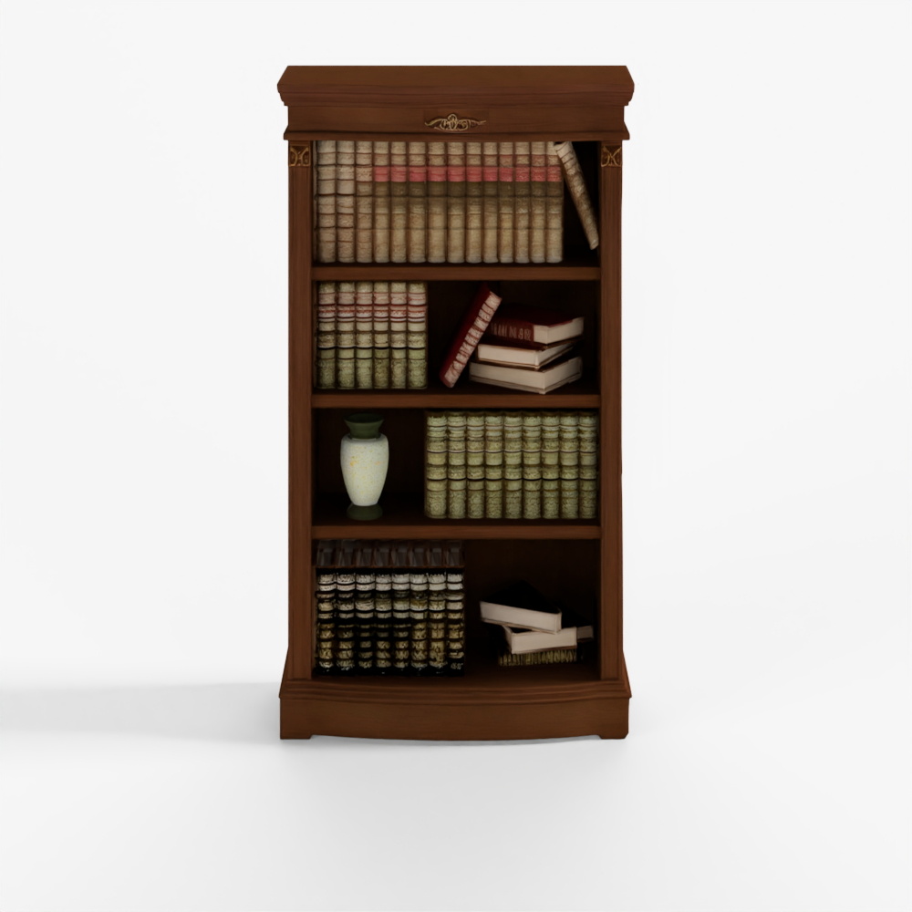 Vase Old Books Library Panamar 825 3D