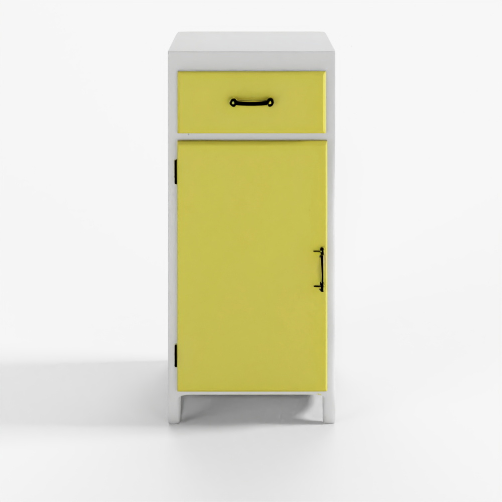Small Vintage Kitchen Cabinet Mid-Century 3D Model