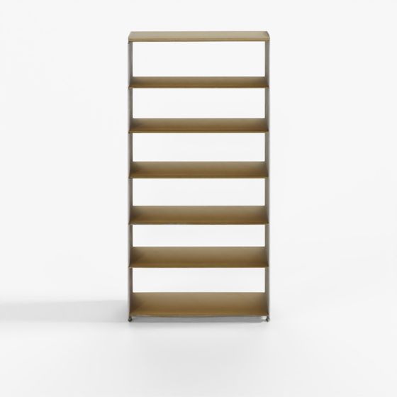 Wooden Simple Bookshelf 3D Model