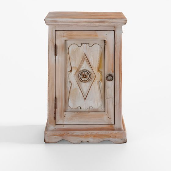 INDIGO Bedside Cabinet Made From Reclaimed Teak