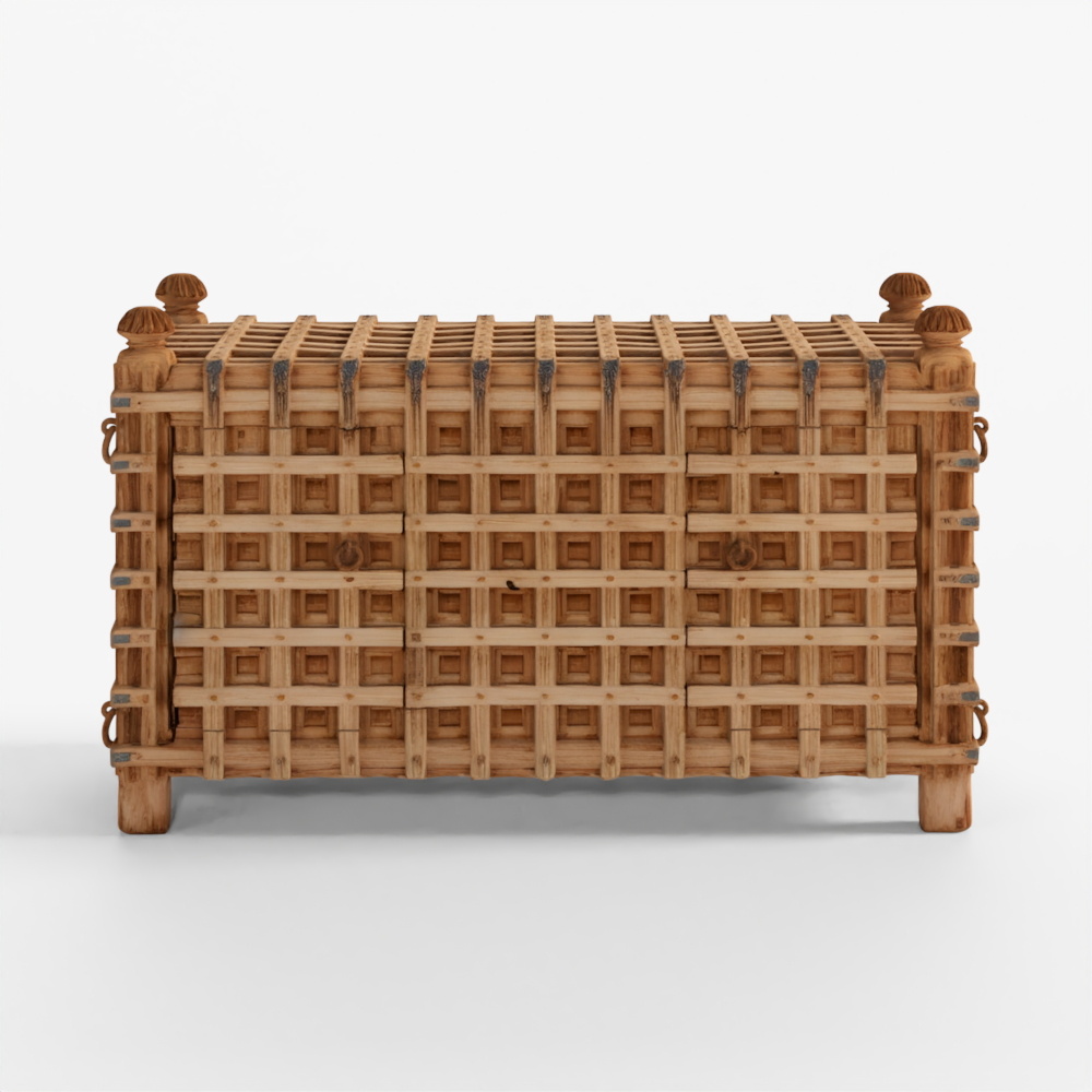 INDIGO Bleached Kothla Majus From Gujarat - 19th Century