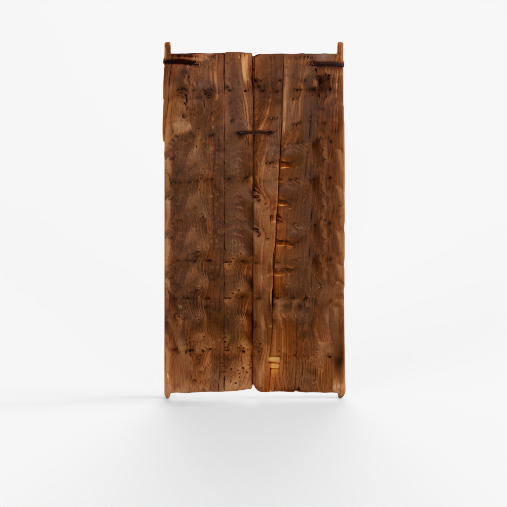 INDIGO Bleached Pair of Chinese Doors - 18th Century