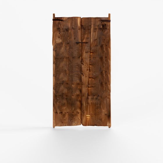 INDIGO Bleached Pair of Chinese Doors - 18th Century