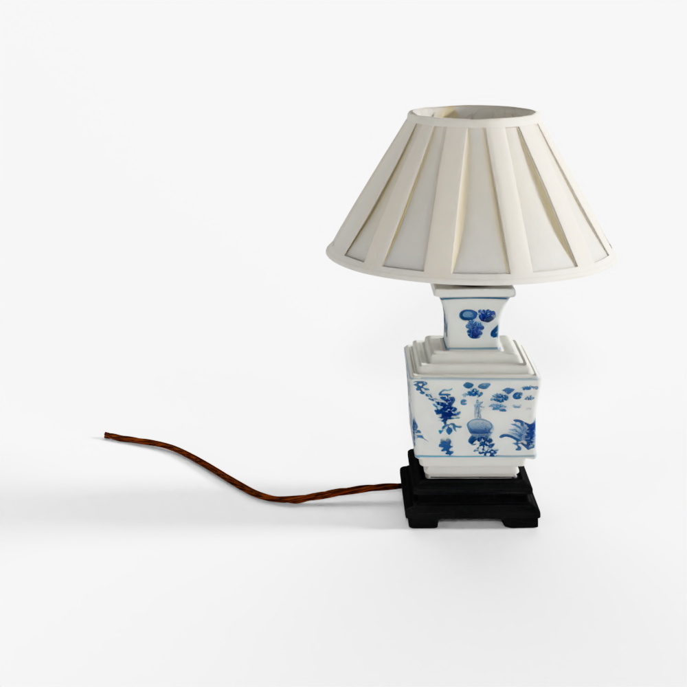 INDIGO Blue & White Porcelain Lamp Base - Lucky Sy