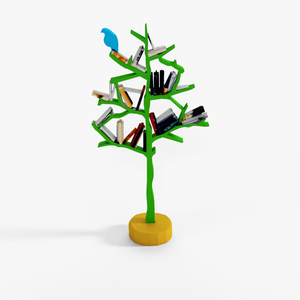 Book Tree Library 3D Model