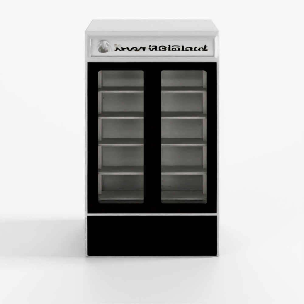 Freezer Supermarket Display Unit 3D Cooler