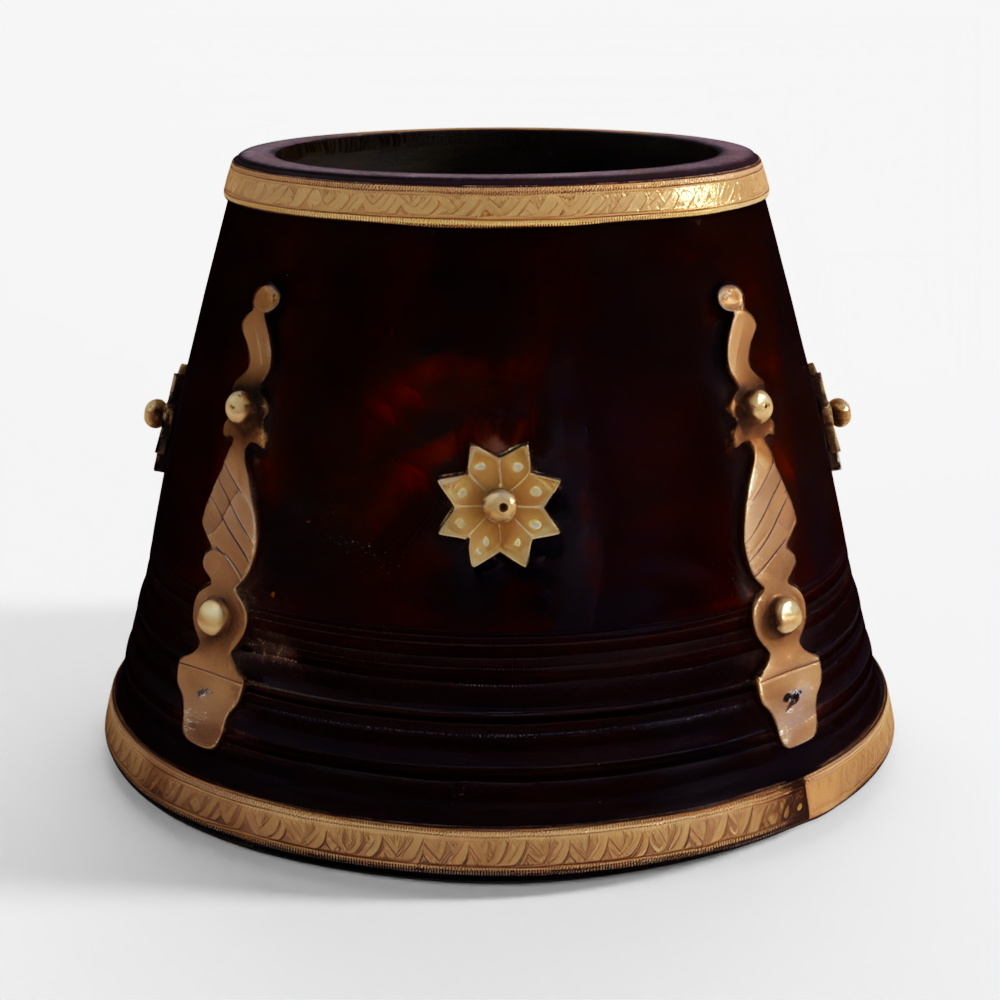 INDIGO Vintage Wooden Pot Planter From South India