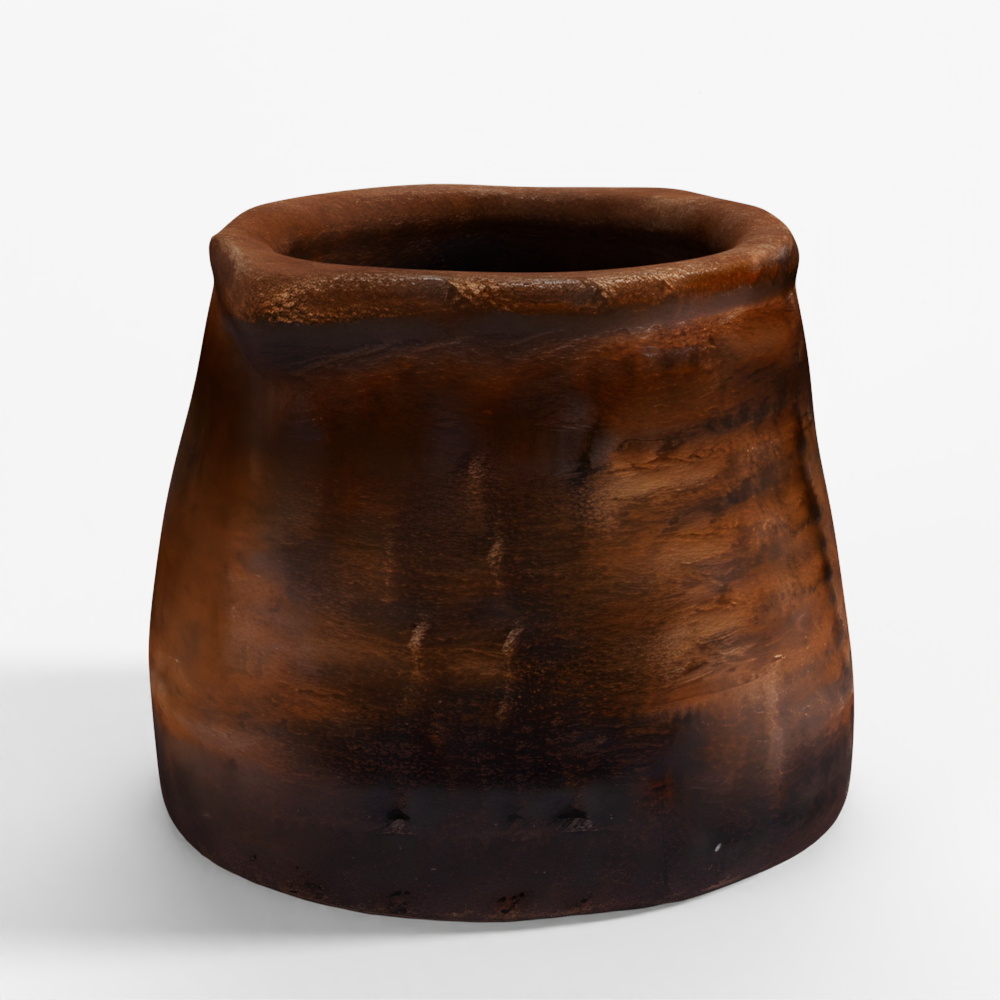 INDIGO Vintage Indian Stone Plant Pot - Circa 1920s