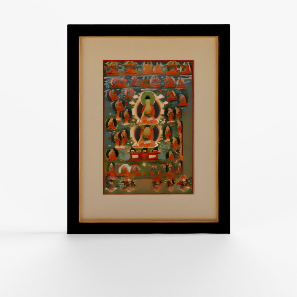 INDIGO Tibetan Thangka 19th Century