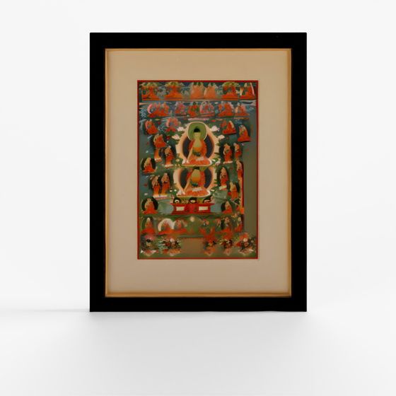 INDIGO Tibetan Thangka 19th Century