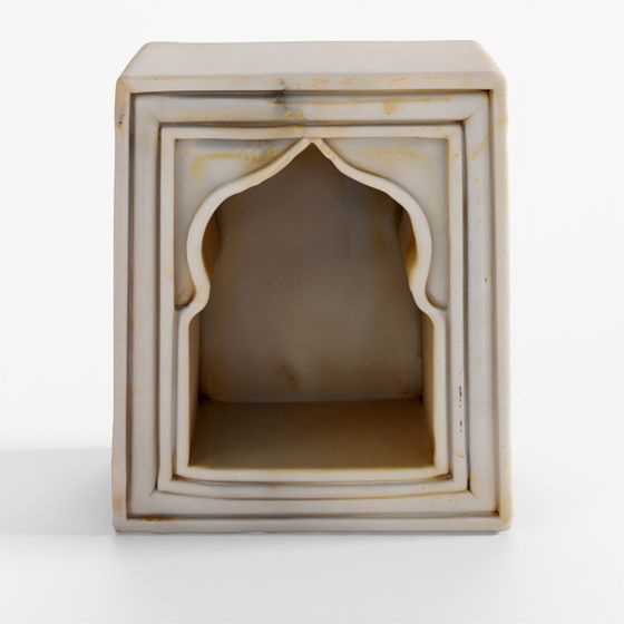 INDIGO White Marble Lamp Niche (Single) - Mughal Style