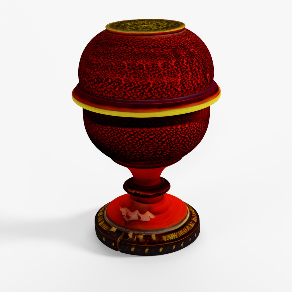 INDIGO Tall Spotted Lacquer Pot From Barmer - 19th Century