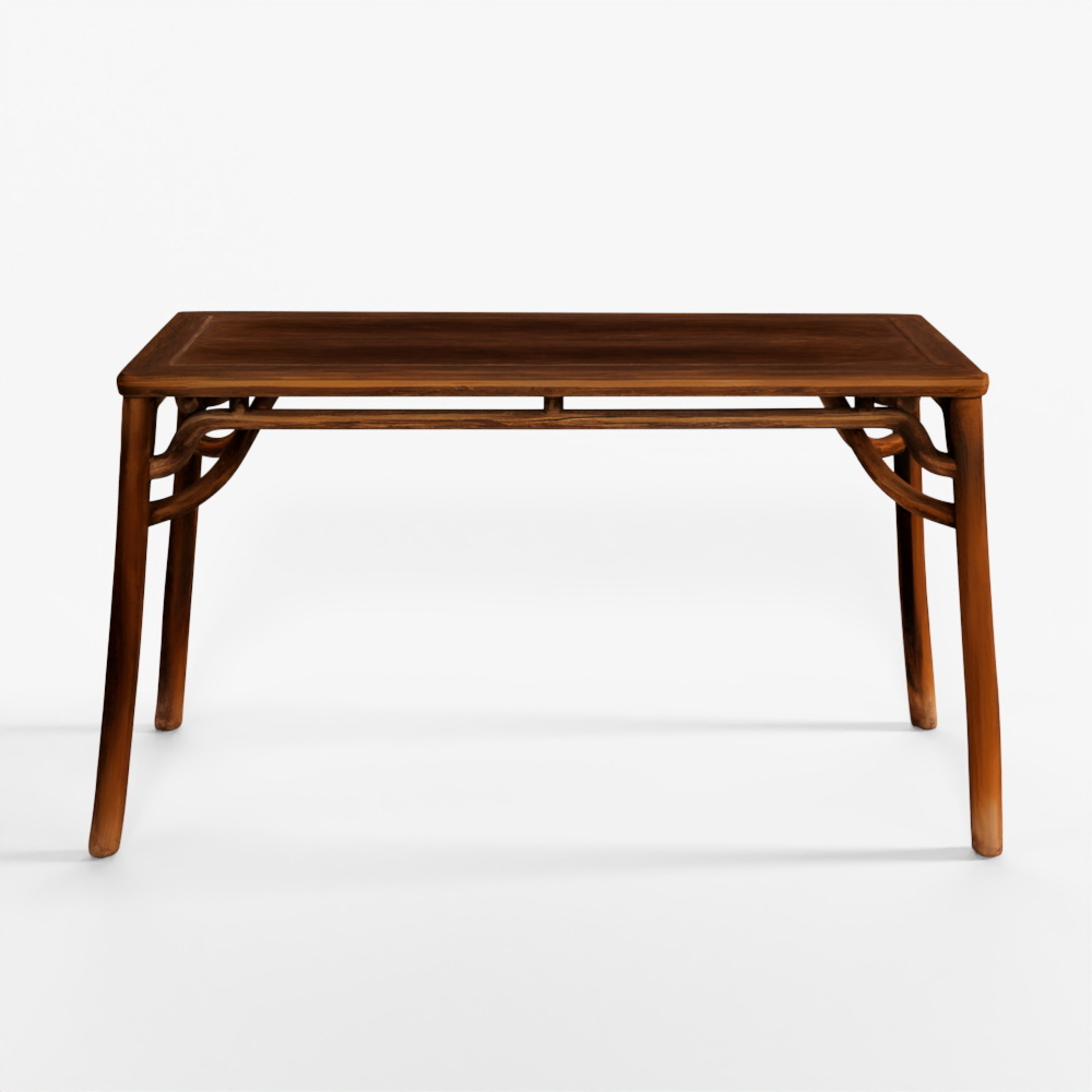 INDIGO Red Elm Dining Table From Hebei - 19th Century