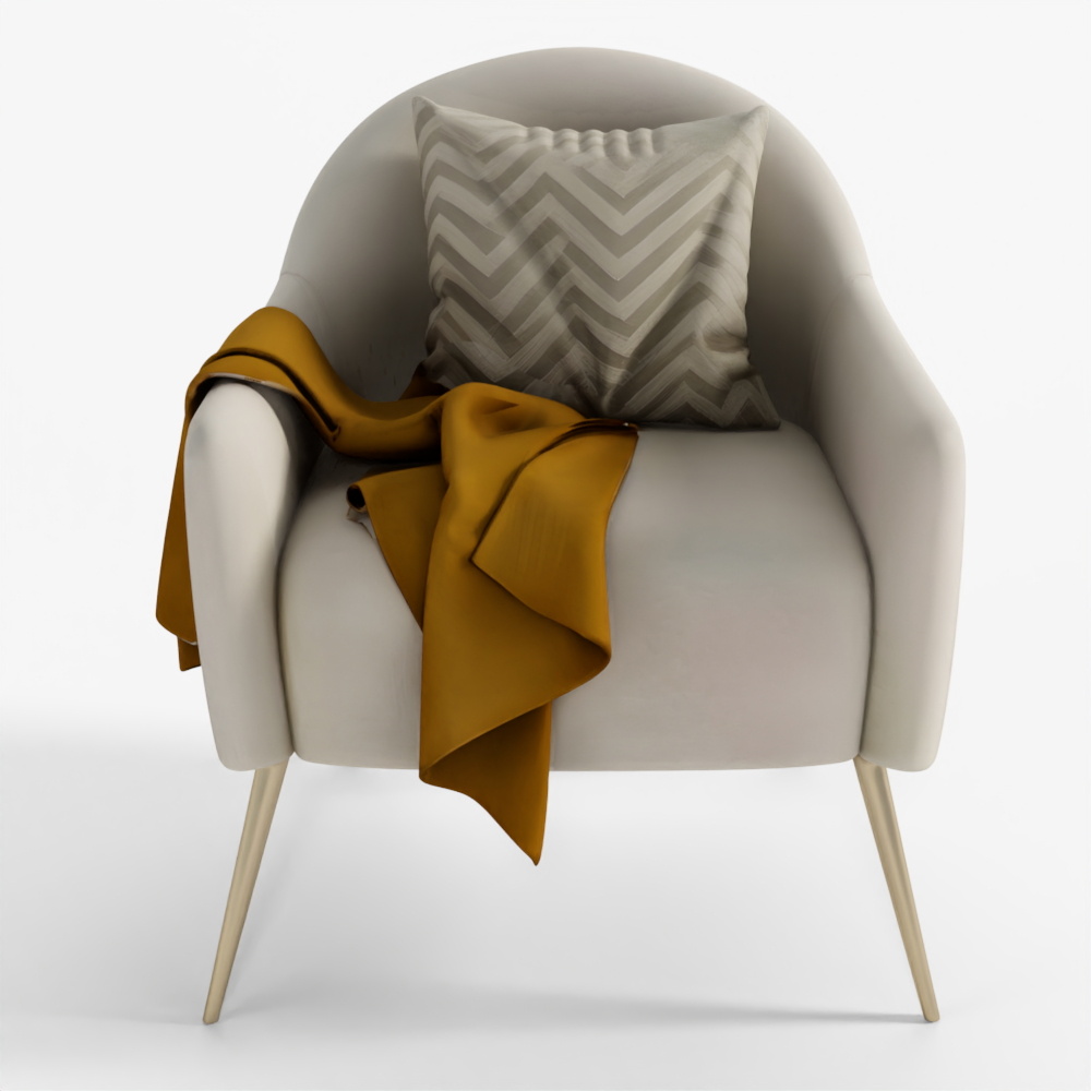3D Annabelle Upholstered Armchair