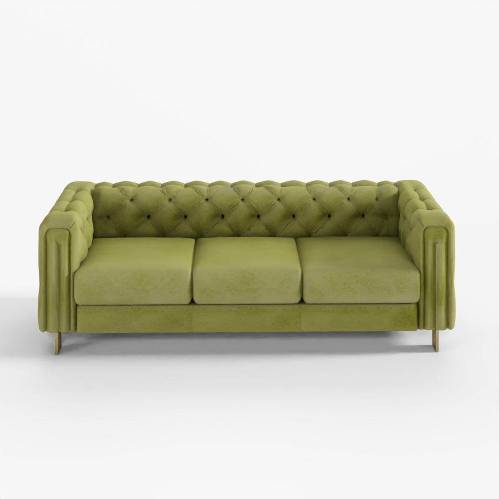 3D Acanva Luxury Chesterfield Vintage Sofa