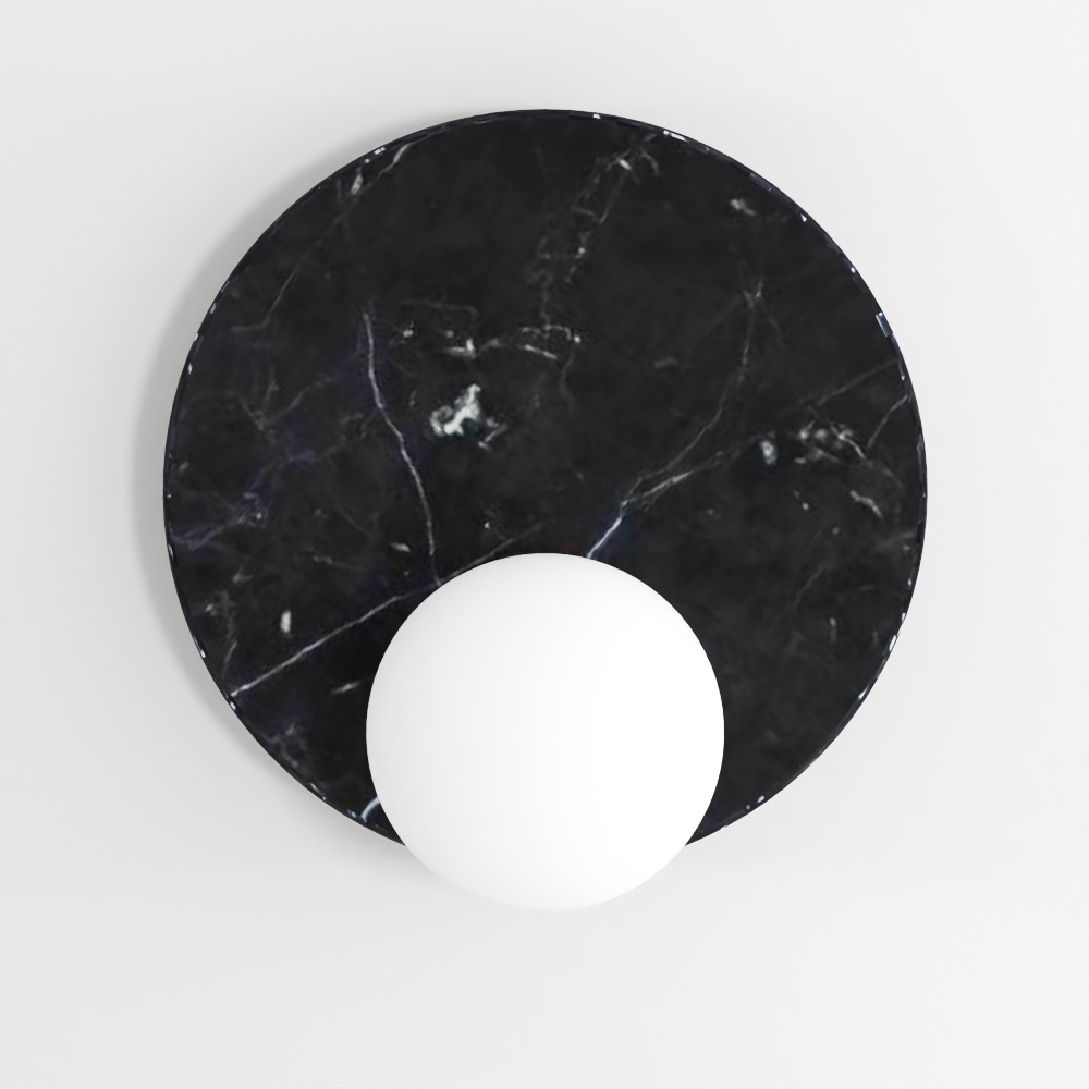 Black Marble Wall Sconce