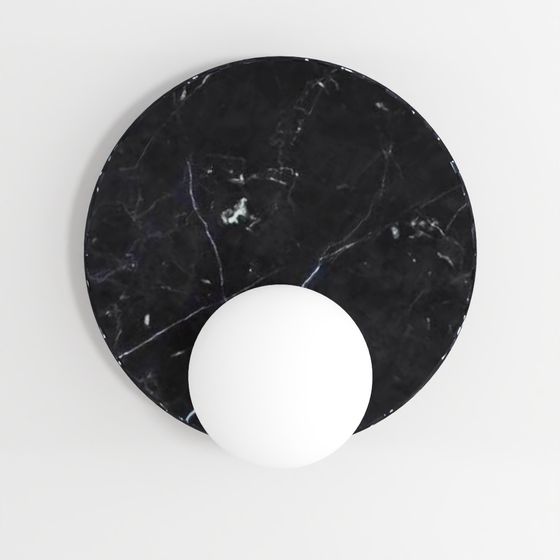 Black Marble Wall Sconce