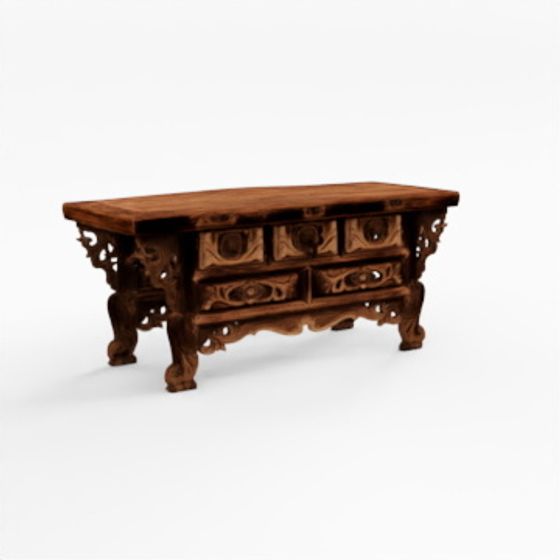 INDIGO Ming Kang Table from Shanxi, 17th Century