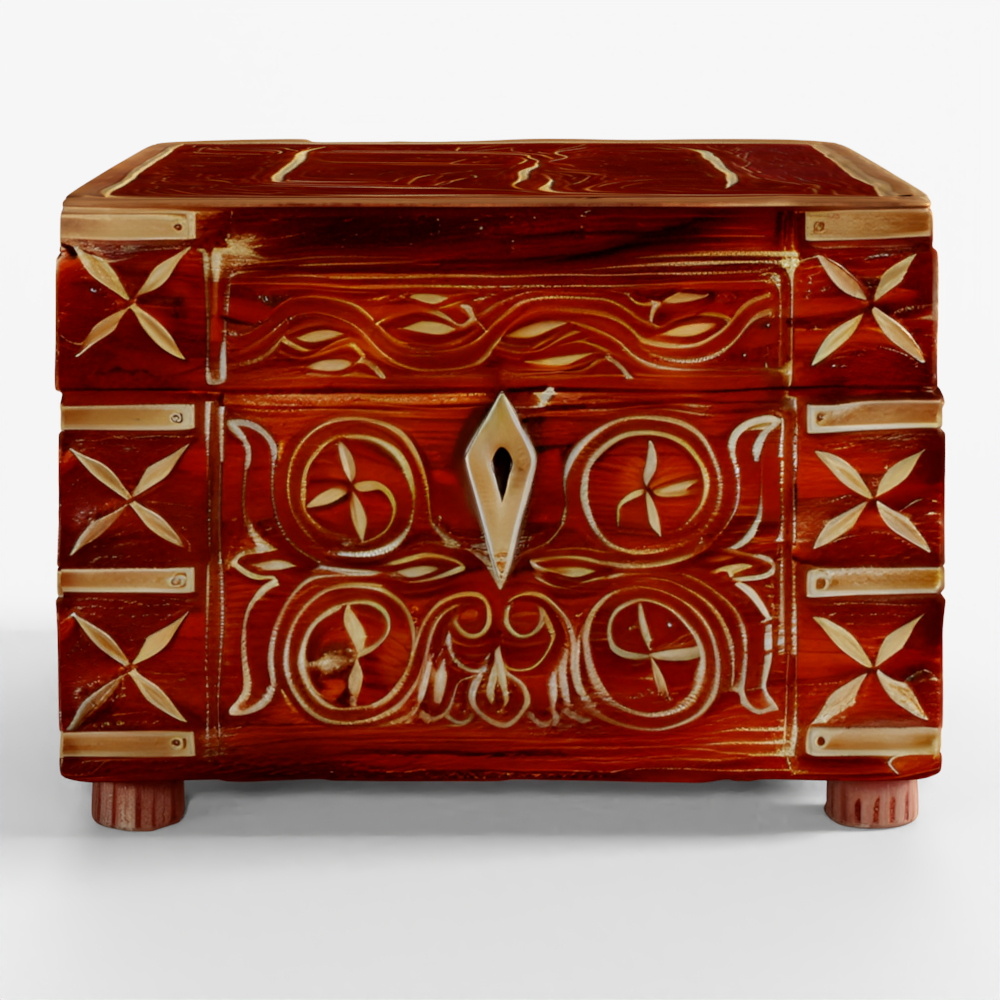 INDIGO Rosewood Scent Box With Bottles From Lucknow