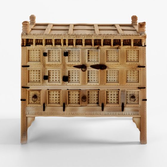 INDIGO Rubari Damchiya Dowry Chest From Kutch - Ca 19th Century