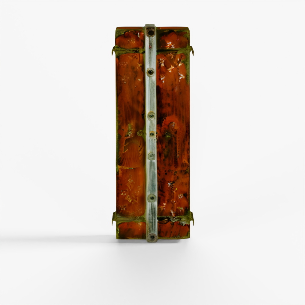 INDIGO Painted Window Shutter From Rajasthan - 19th Century