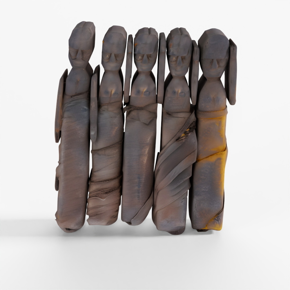 INDIGO Santal Puppets From Nepal - Ca 1940's