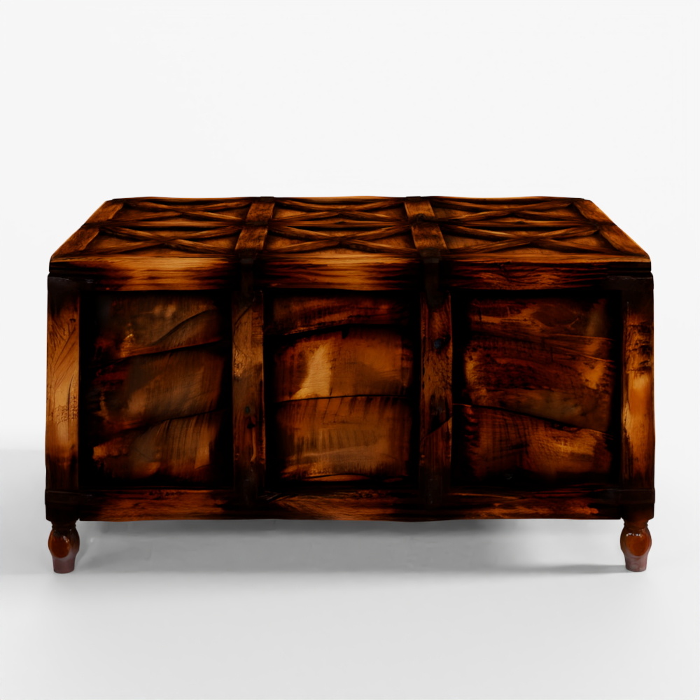 INDIGO Stick Box From Jaisalmer - 19th Century