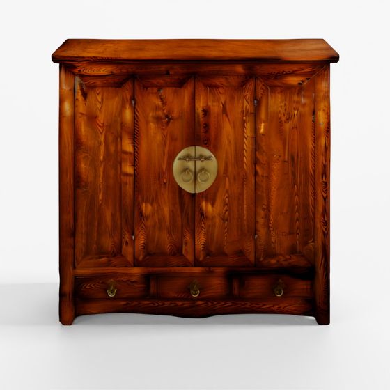 インディゴ ワードローブ 甘粛省産 - 19世紀