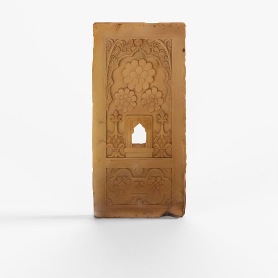 INDIGO Stone Jharokha Window From Jaisalmer - 19th Century