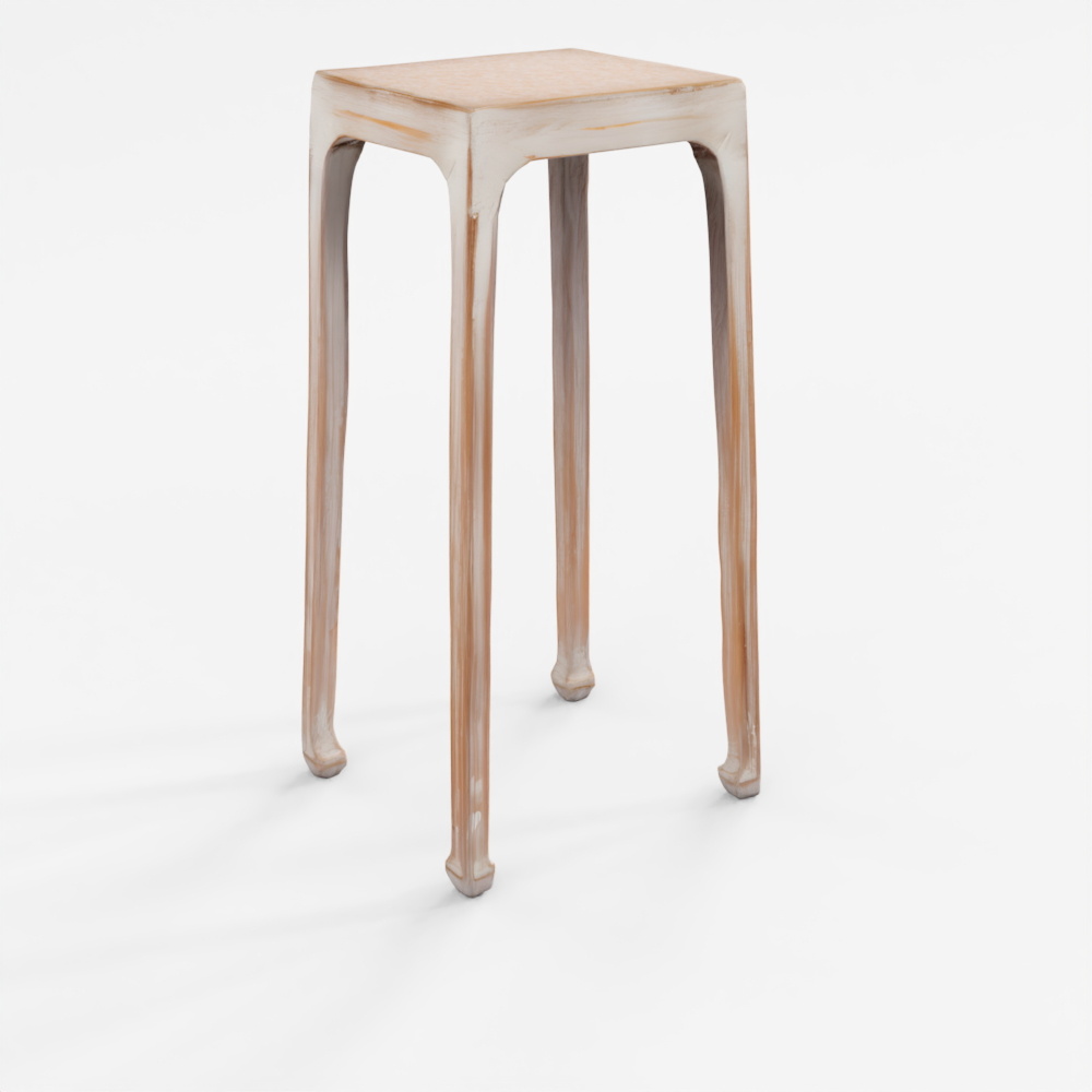 INDIGO Weiß Bemalter Blumenständer