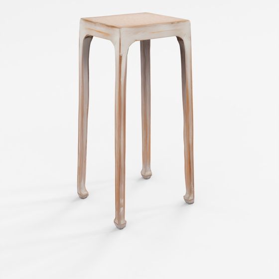 INDIGO Weiß Bemalter Blumenständer