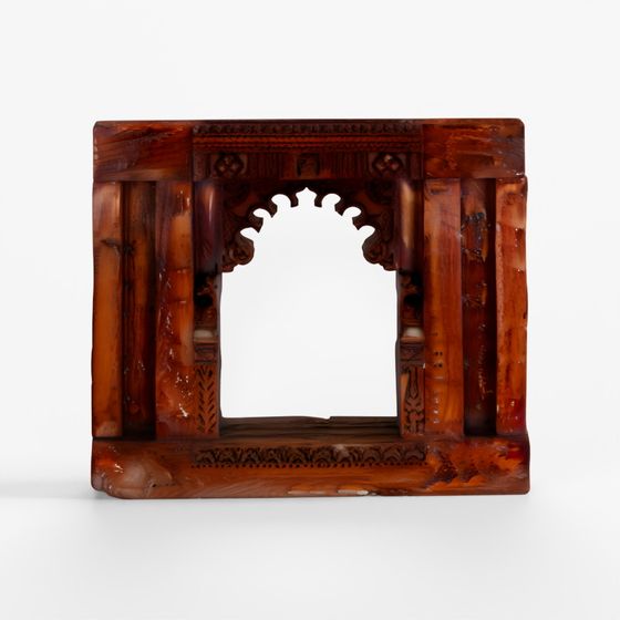 INDIGO Old Mirror from Banswara Tribal Area, 19th Century