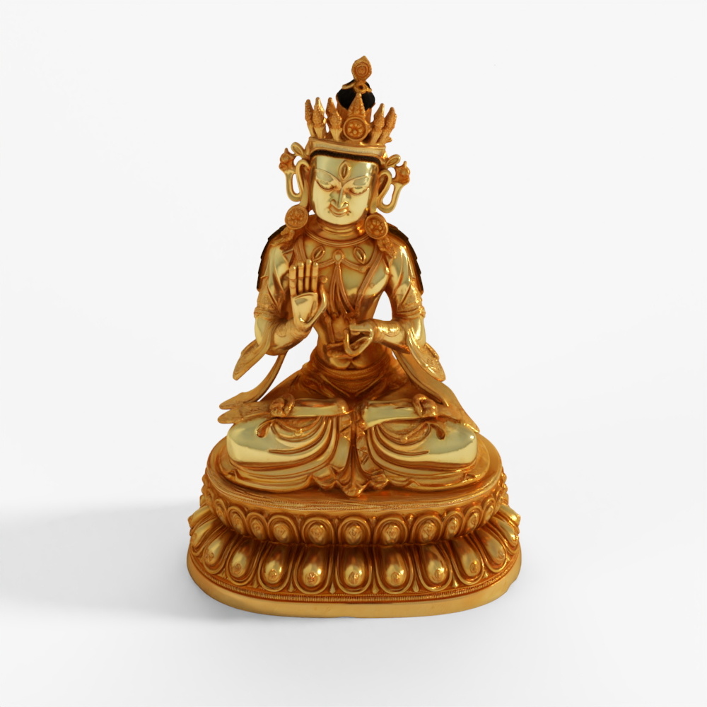 INDIGO Gilt Brass Statue Of Amitāyus
