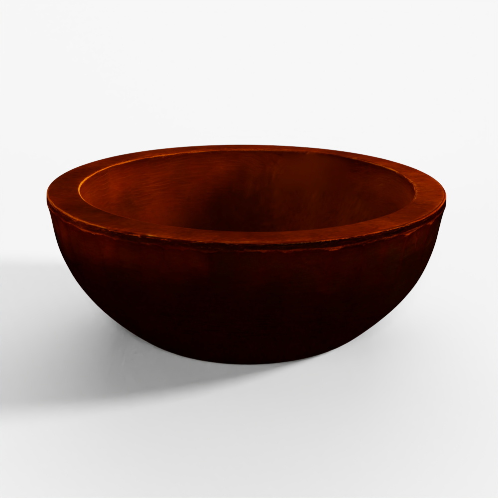 INDIGO Indian Parath Bowl From Rajasthan - Ca 1920