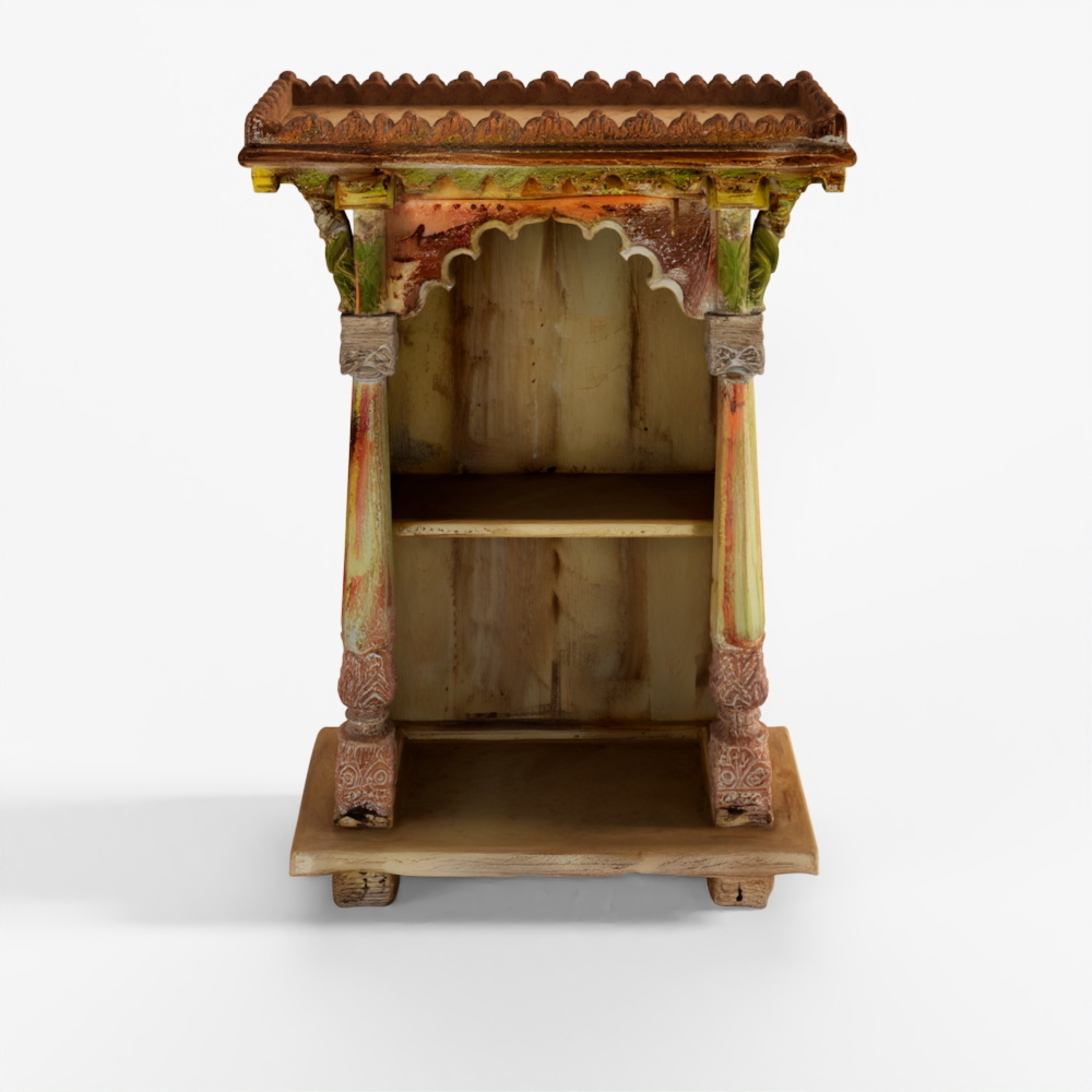 INDIGO House Shrine Side Cabinet From Gujarat - 19