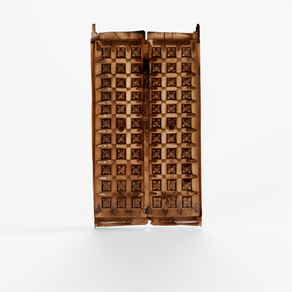 INDIGO Mughal Doors From Gujarat - 19th Century