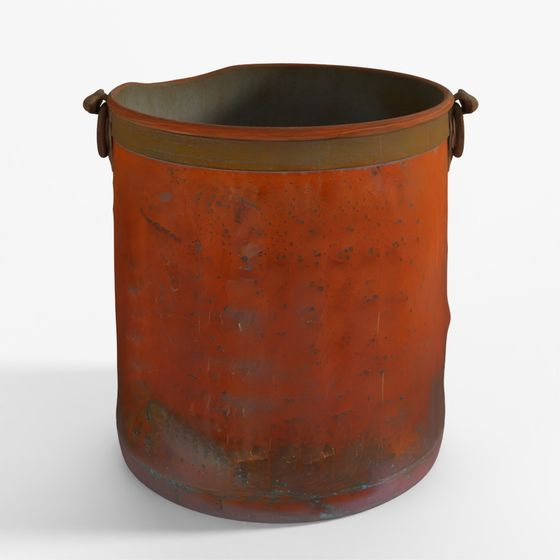 INDIGO Copper Water Pot From Kerala - 19th Century