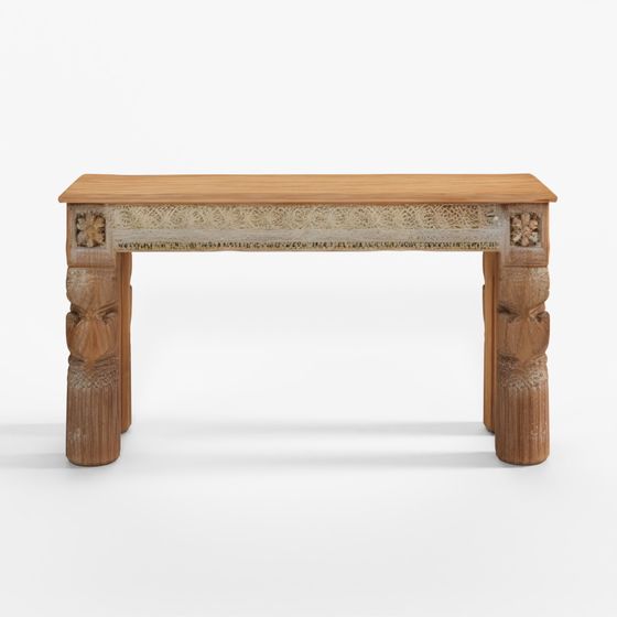INDIGO Painted Console Table Made From Reclaimed T