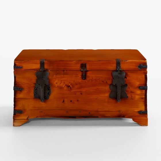 INDIGO Indo-Portuguese Chest From South India - 19th Century