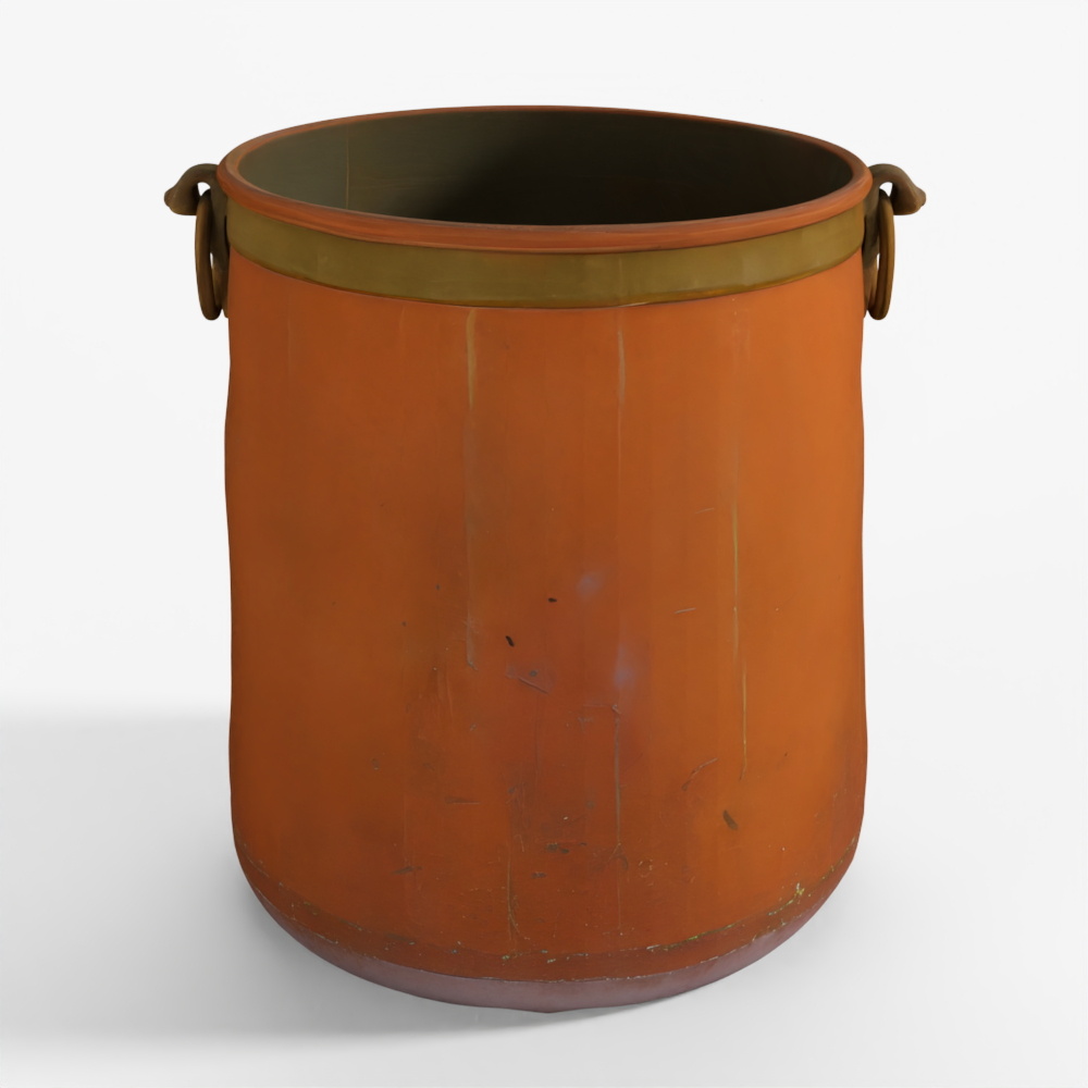 INDIGO Copper Water Pot From Kerala - 19th Century
