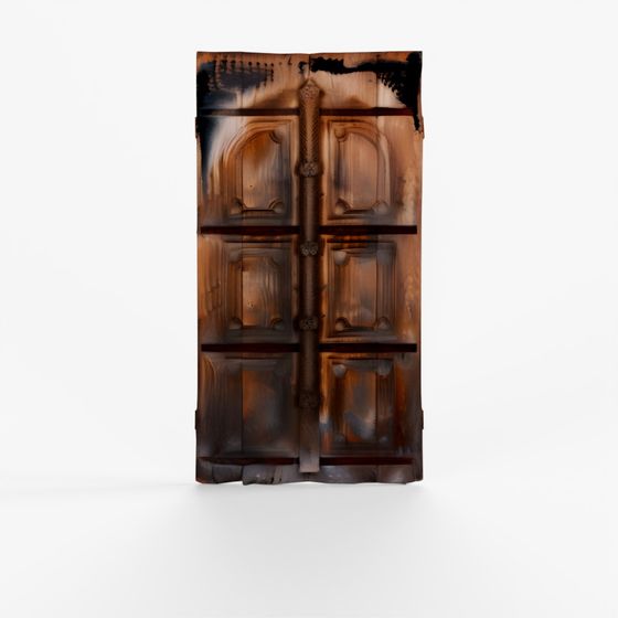 INDIGO Old Indian Window Shutters - 19th Century