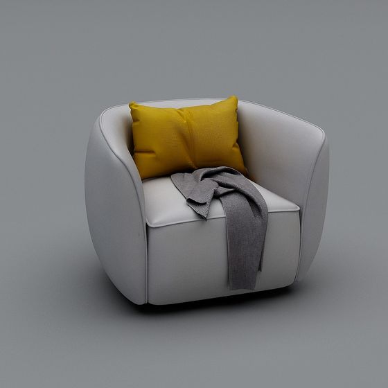 3D Model Council Swivel Lounge Chair by Blu Dot