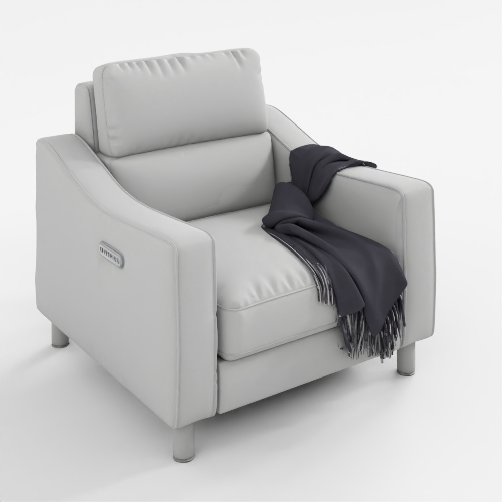 3D Model Autograph Fabric Slope Battery Recliner