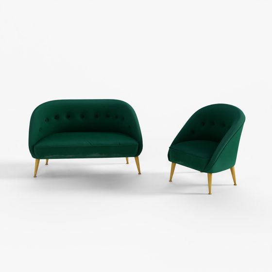 3D Brabbu Malay Armchair and Sofa