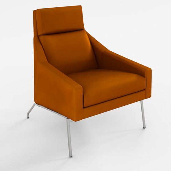 3D Model Austin Leather Armchair