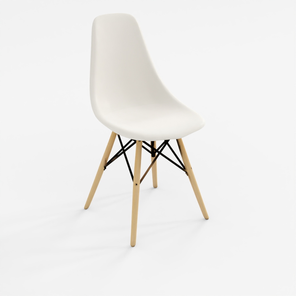 3D Eames-Style Molded Dining Chair